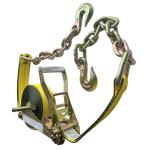 2 Self Contained Ratchet Strap Assembly with Chain Extensions
